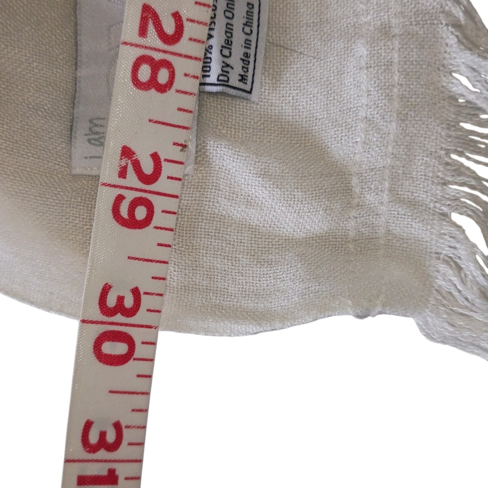 Peace Love World Alina Villasante White Viscose Peace Heart Graphic Scarf Wrap - Picture 7 of 9